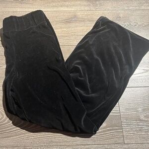 NA-KD black velvet pants